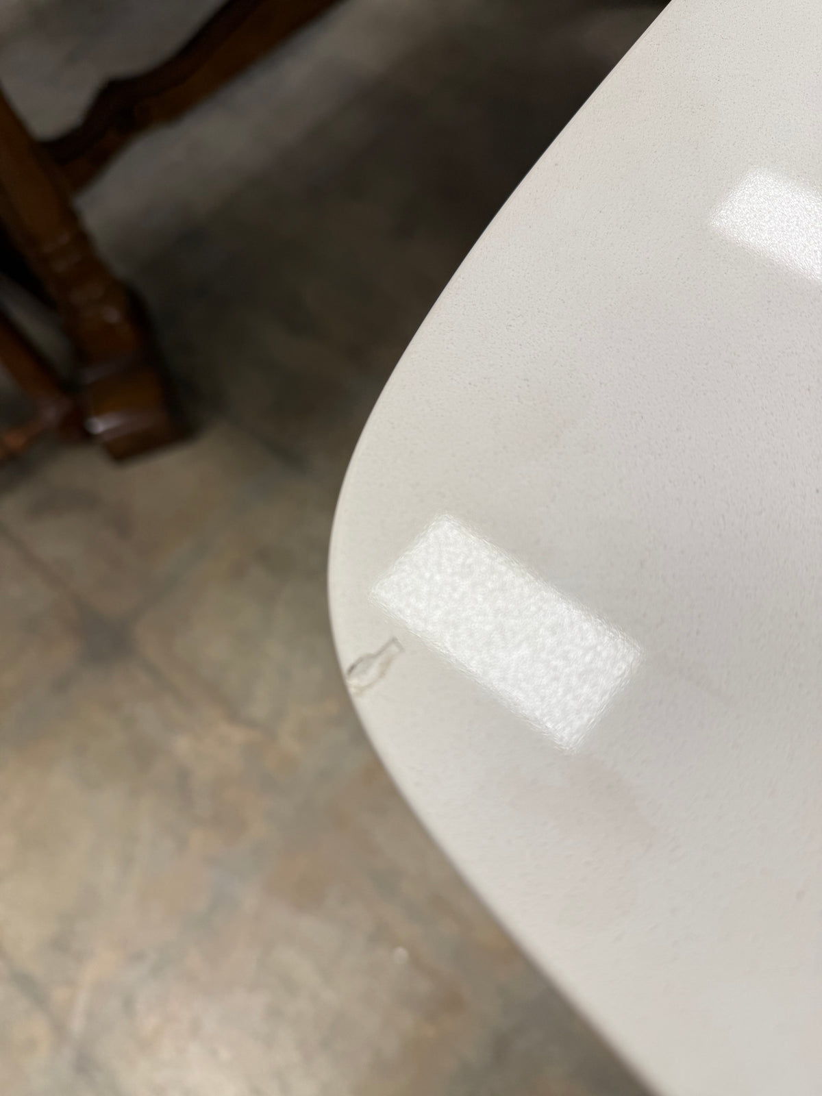 Modern Contemporary White Marble Quartz Top Dining Table
