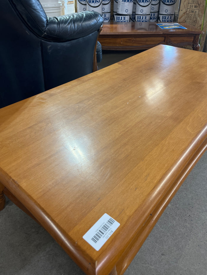 48"W Solid Wood Coffee Table