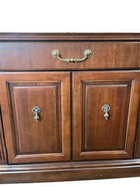 Expandable Bar Cabinet With Brass Hardware