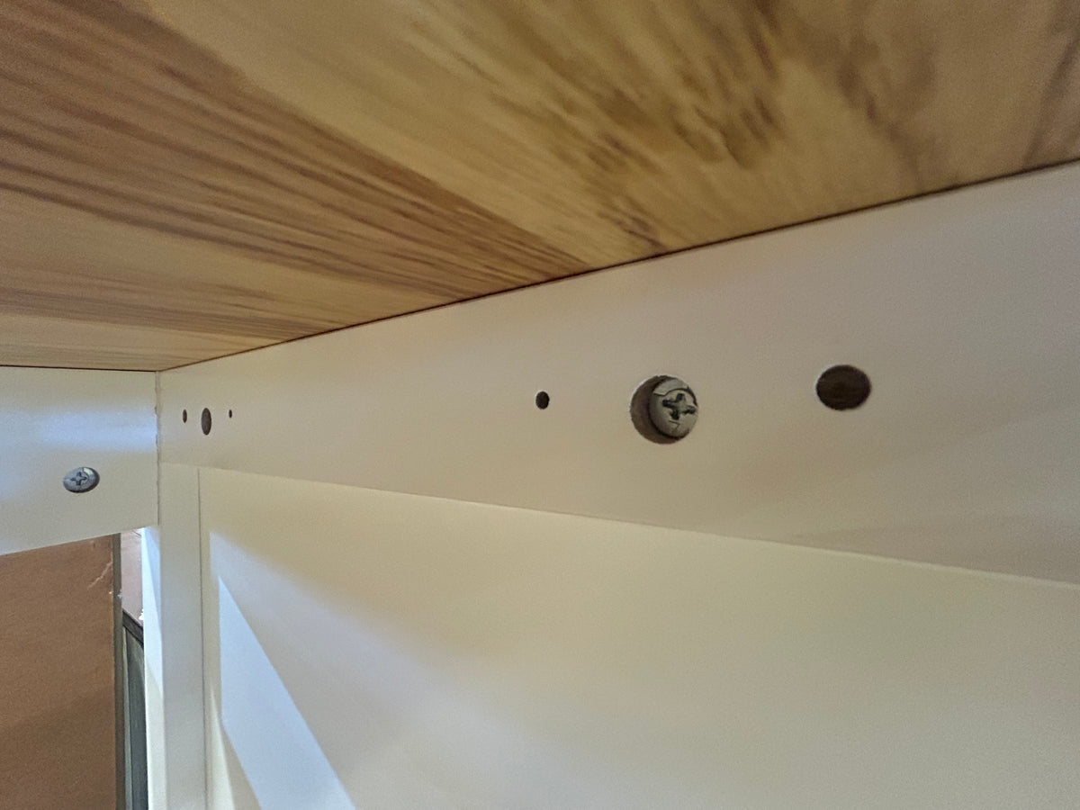 White and Oak Kitchen Island (Never Been Used)