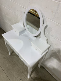 White Vanity with Mirror