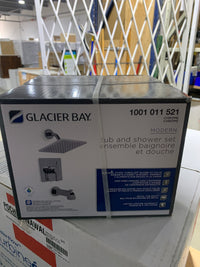 Glacier Bay Modern WaterSense Single-Handle Tub & Shower Faucet Set in Chrome, Valve Included