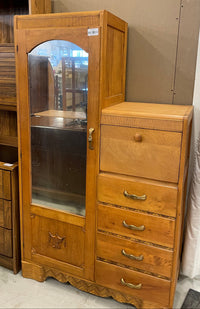 Vintage Wooden Dressing Cabinet