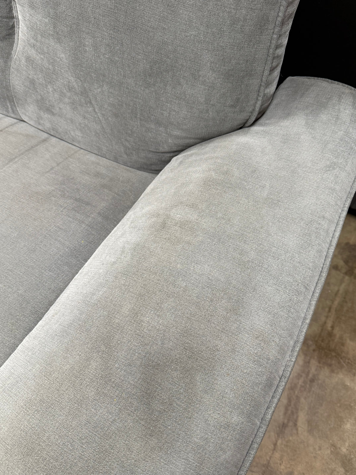 Light Grey 3-Seater Sectional Sofa + Ottoman