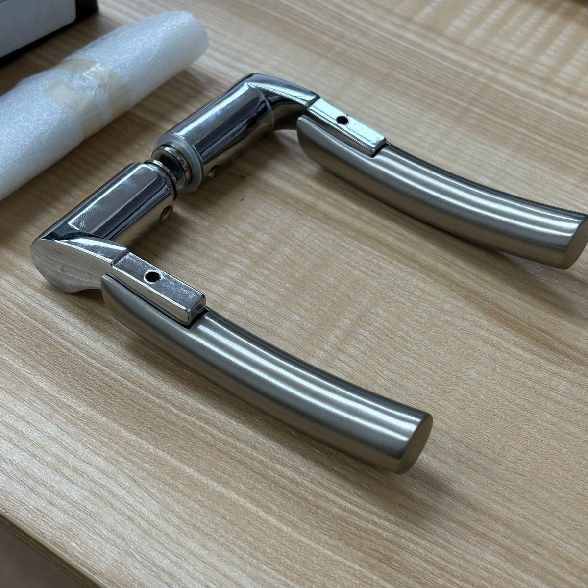 Door Lever Trim Set – Chrome & Satin Nickel, ALM-999