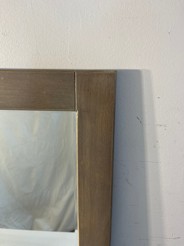 Light Oak Tone Wood Framed Mirror