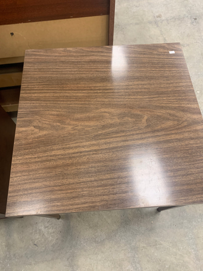 Veneer Wood Grain Accent Table