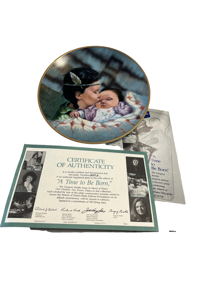 A Time To Be Born Collectors Plate by Gregory Perillo