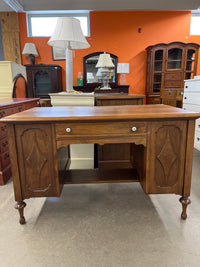 48"W Desk with Built-in Cabinets