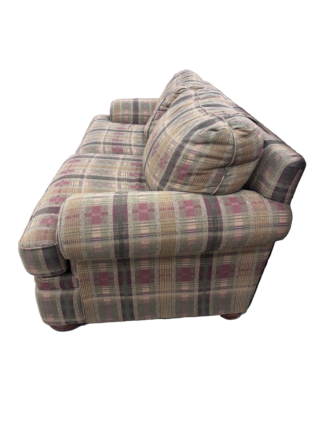 Tartan Plaid Upholstered Sofa