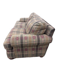 Tartan Plaid Upholstered Sofa