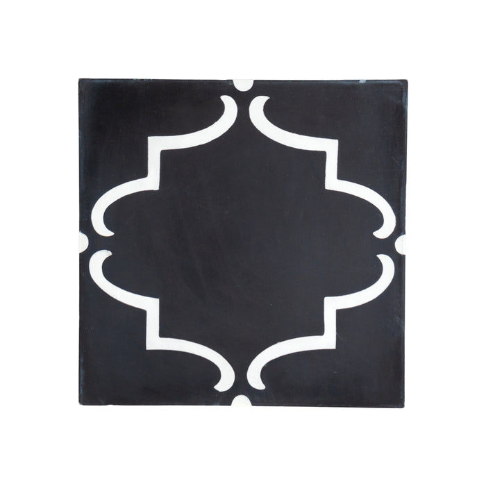 8" x 8" Safi Black Cement Tiles