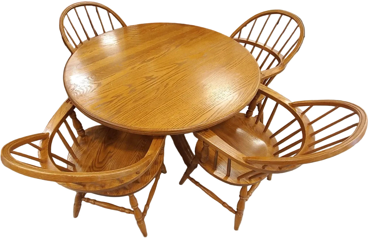 Wooden Dining Table with 4 Chairs