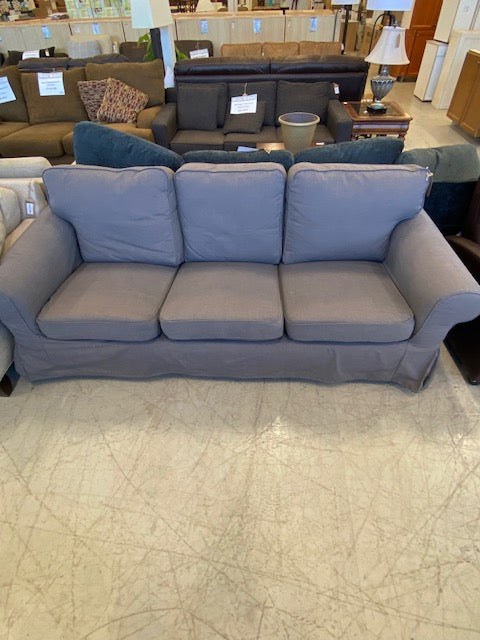 Grey Fabric Three Seat Sofa