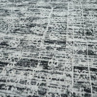 8x10-ft Cotton & Chenille Area Rug - Hazy Charcoal
