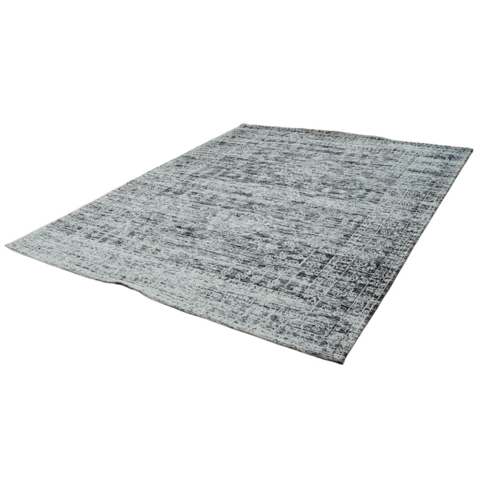 8x10-ft Cotton & Chenille Area Rug - Hazy Charcoal