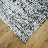8x10-ft Cotton & Chenille Area Rug - Hazy Charcoal