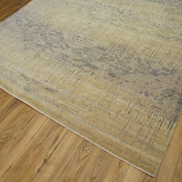8x10-ft Wool & Silk Area Rug - Silk Elements Beige SKE27BGE