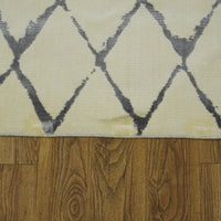 8x10-ft Luxcelle & Wool Area Rug - Twilight Ivory/Grey