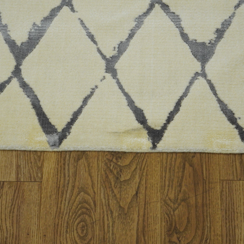 8x10-ft Luxcelle & Wool Area Rug - Twilight Ivory/Grey