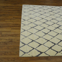 8x10-ft Luxcelle & Wool Area Rug - Twilight Ivory/Grey