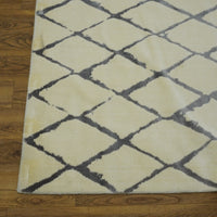 8x10-ft Luxcelle & Wool Area Rug - Twilight Ivory/Grey