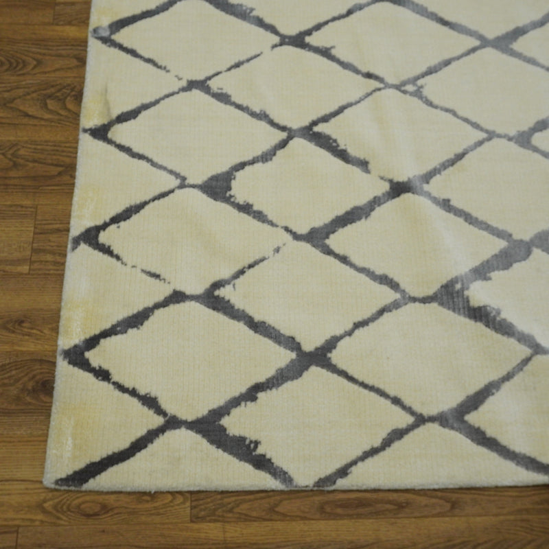 8x10-ft Luxcelle & Wool Area Rug - Twilight Ivory/Grey