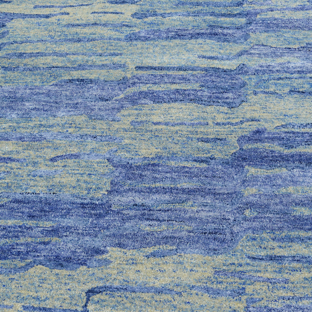 8x10-ft Wool Area Rug, Blue Sea Breeze