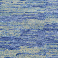 8x10-ft Wool Area Rug, Blue Sea Breeze