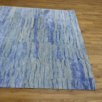8x10-ft Wool Area Rug, Blue Sea Breeze
