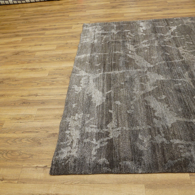 8x10-ft Wool Area Rug, Silk Shadows Abstract