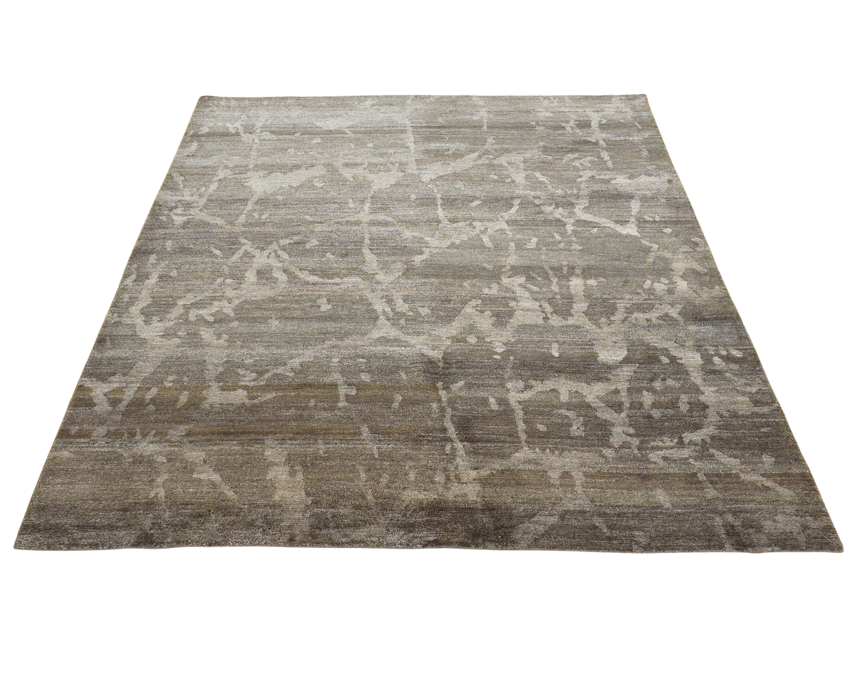 8x10-ft Wool Area Rug, Silk Shadows Abstract