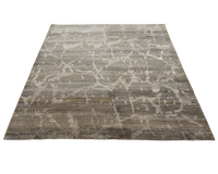 8x10-ft Wool Area Rug, Silk Shadows Abstract