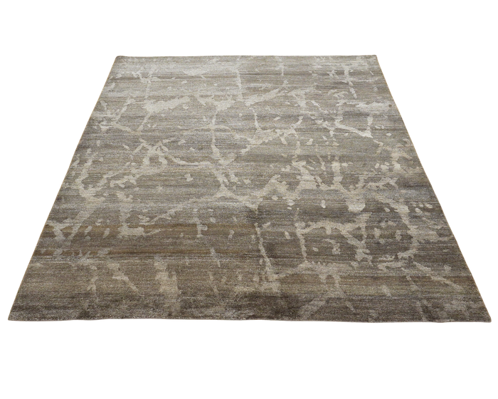 8x10-ft Wool Area Rug, Silk Shadows Abstract
