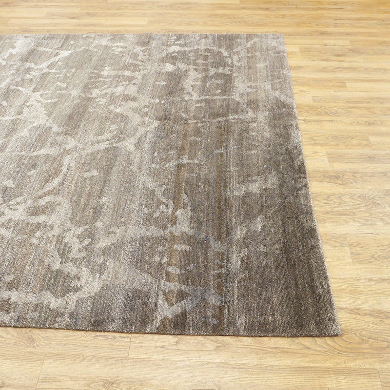 8x10-ft Wool Area Rug, Silk Shadows Abstract