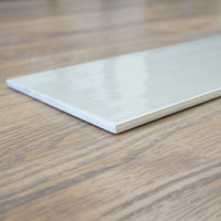 8x24-inch Grisha Backlash Ceramic Tiles in Linen - 12 sq. ft. (9pcs)