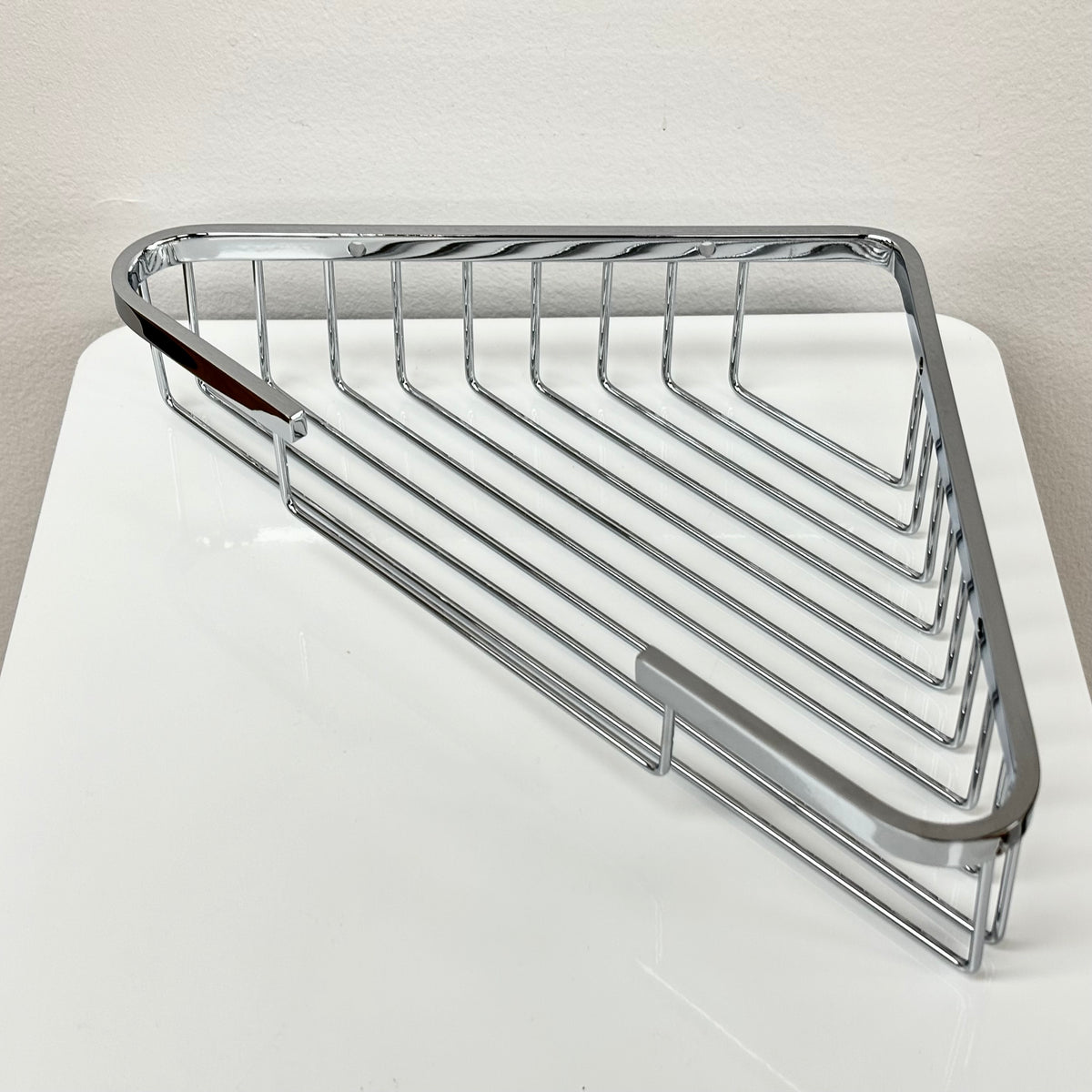 9.5-Inch-Corner-Soap-Basket-in-Polished-Chrome-2735-bathroom-hardware-accessories-habitat-restore-gta