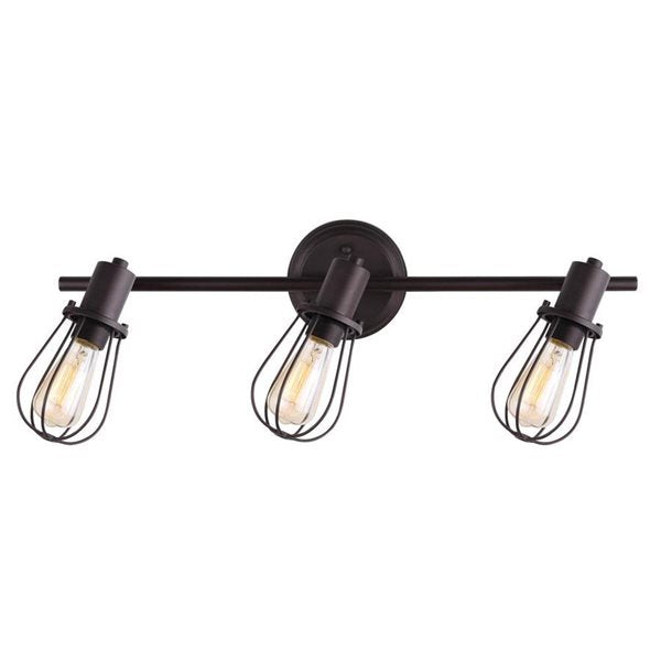 Canarm 3 Light Bastian Track Light, Oil Rubbed Bronze Finish, 3 x 60W Type A Bulbs (Not Included)