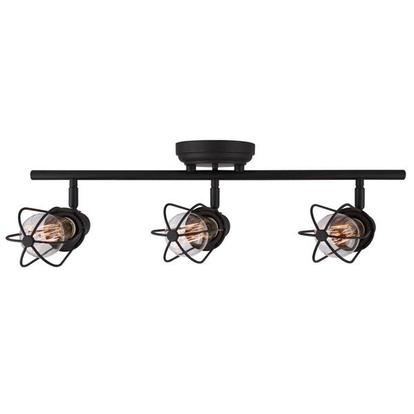 Canarm 3 Light Bastian Track Light, Oil Rubbed Bronze Finish, 3 x 60W Type A Bulbs (Not Included)