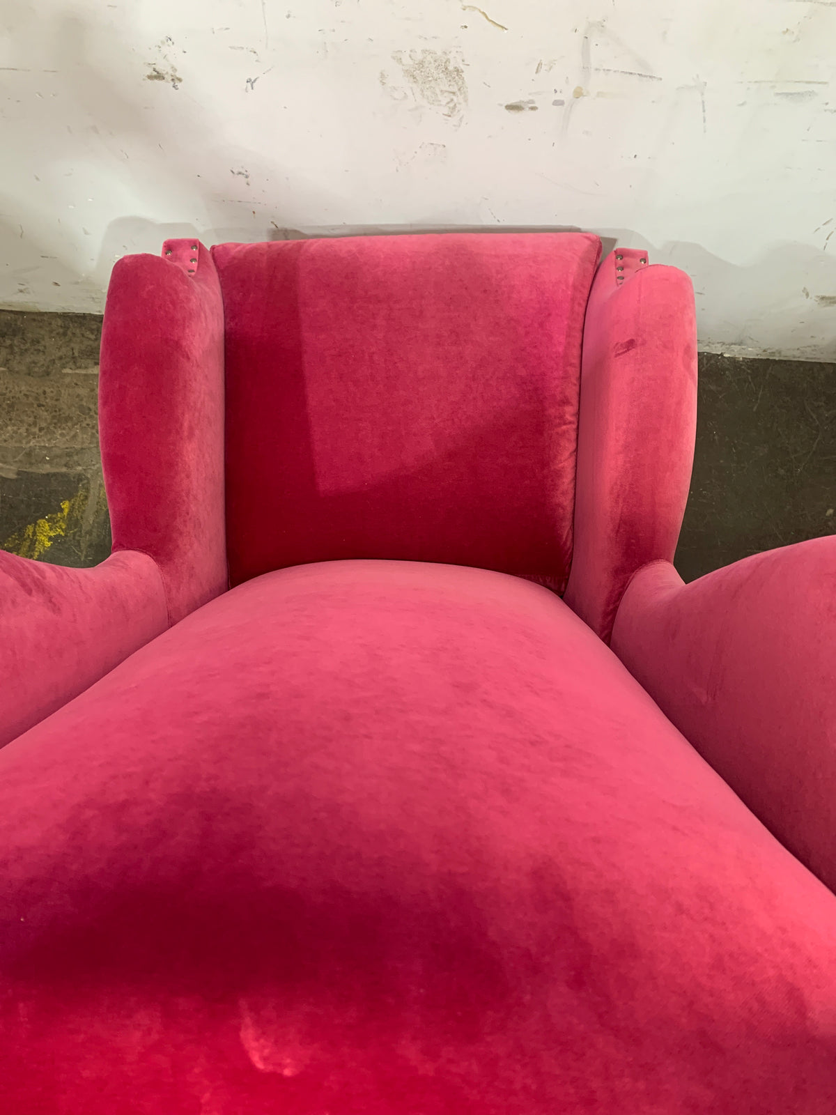 Queen Red Velvet Armchair