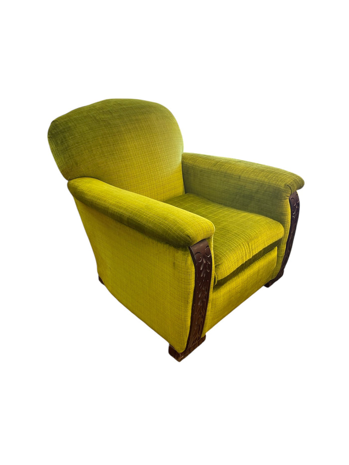 Green Upholstered Armchair