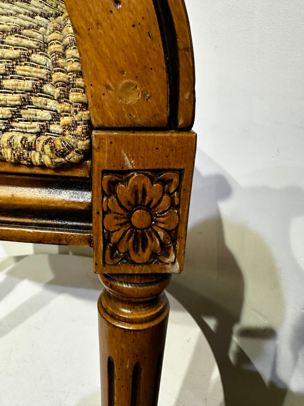 ETHAN ALLEN French Louis XVI Style Balloon Back Arm Chair