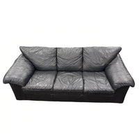Modern Black 3-Seater Sofa