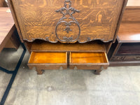 Antique Solid Wood Secretary Cabinet