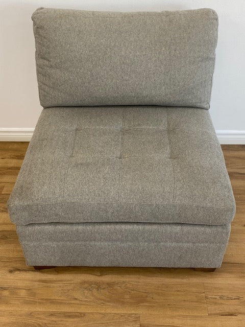 Grey Fabric Lounge Chair