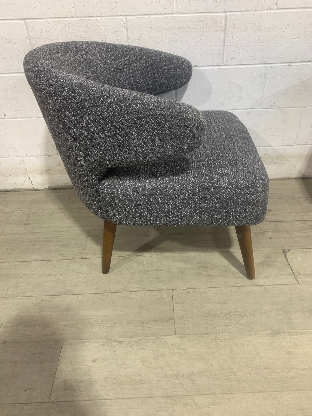 Grey fabric Accent Chair