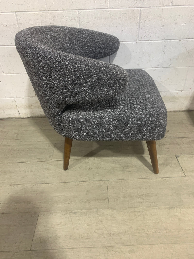 Grey fabric Accent Chair
