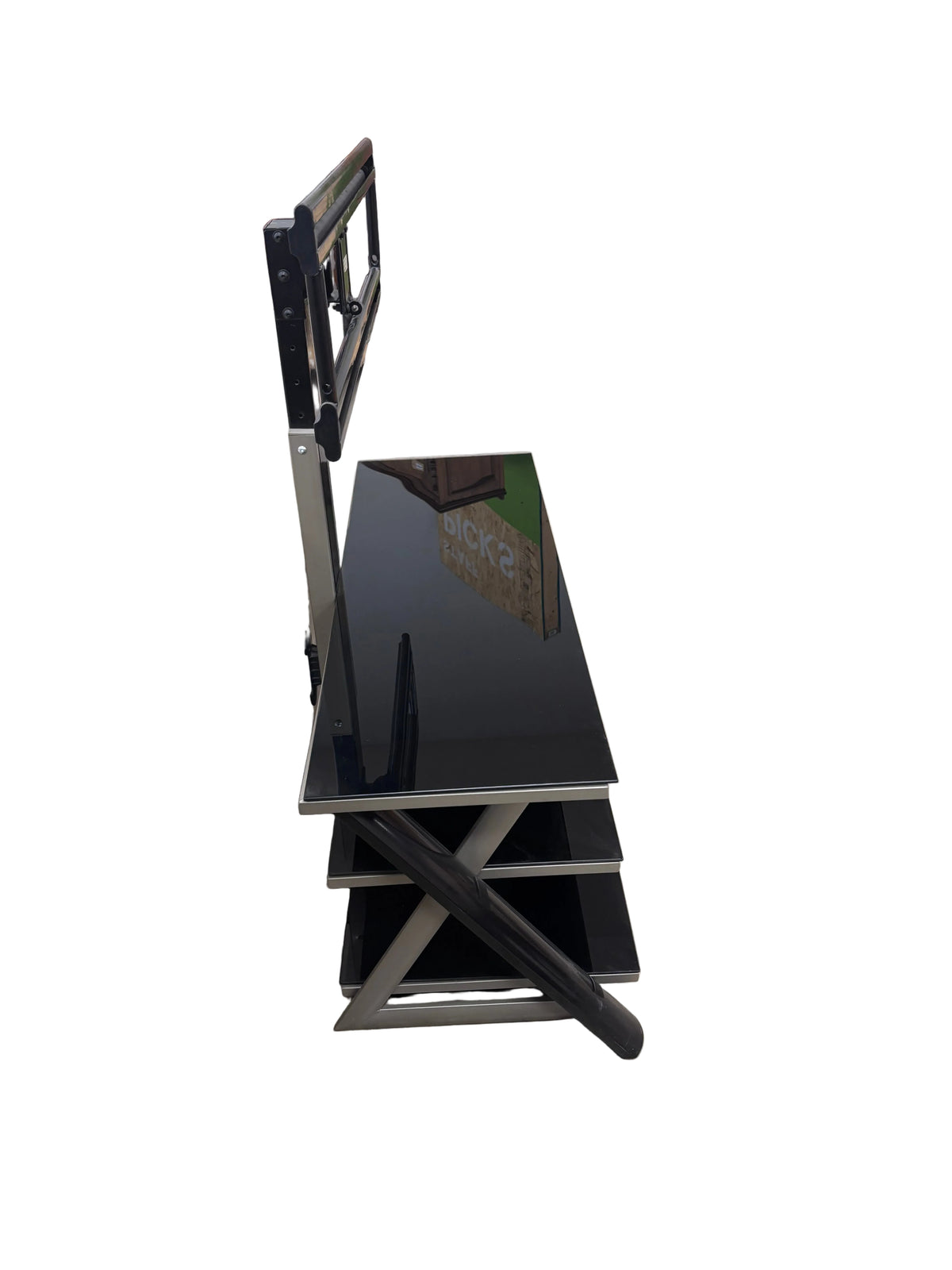Black Glass TV Stand