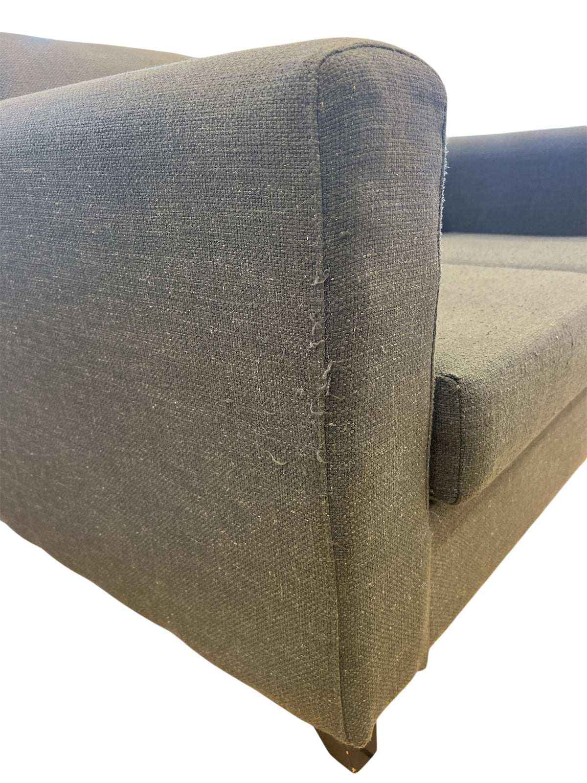 Modern Dark Grey Loveseat Sofa