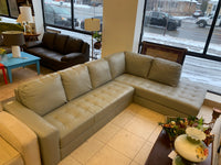2-piece Top Grain Leather Sectional L-Shape C